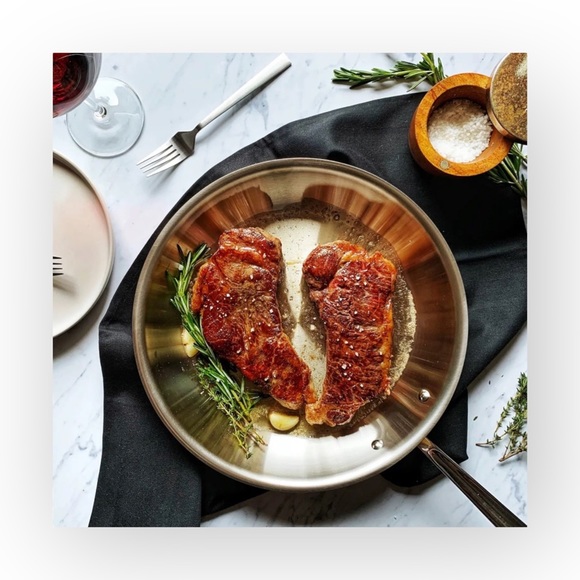 All Clad ★ Polished Stainless Steel 10 Inch Fry Pan ★ Professional Cookware ★ - Picture 2 of 16